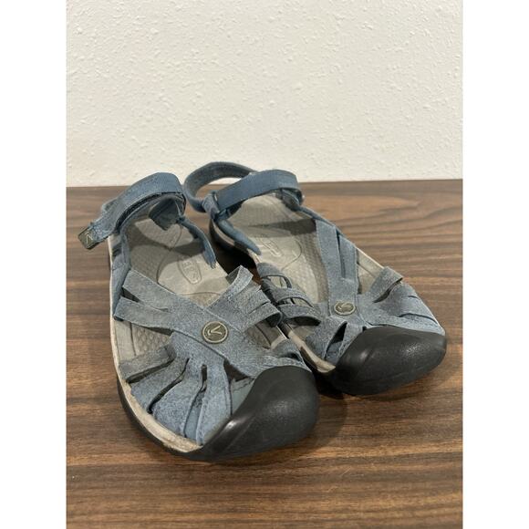 Keen Rose Sandals Womens Sz 11 Blue Hiking Water Shoes Slingback Closed Toe - Picture 1 of 10